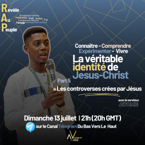 Les controverses de Jesus - Christ - Du Bas Vers Le Haut